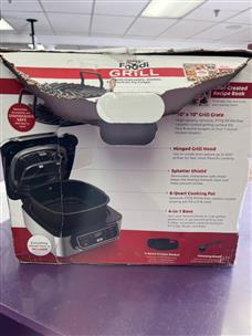 Ninja AG300 Foodi 4-in-1 Indoor Grill with 4 Quart Air Fryer - Black for  sale online